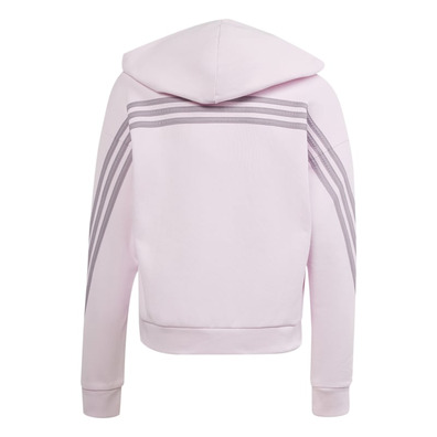 Adidas Girls Future Icons 3-Streifen Full-Zip Hoodie "Clear Pink"