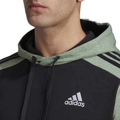 Adidas Hoodie Essentials Melange French Terry "Green Oxide"