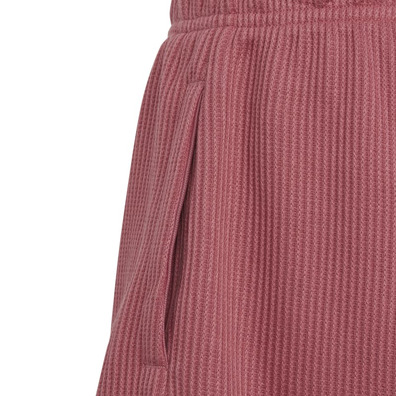 Adidas Junior Lounge Waffle Knit Loose Shorts