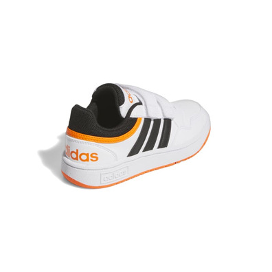 Adidas Kids Hoops 3.0 CF C "White-Orange"