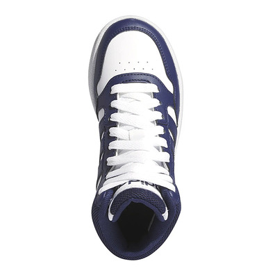 Adidas Kids Hoops 3.0 Mid "White Navy"