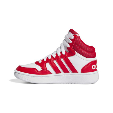 Adidas Kids Hoops 3.0 Mid "White-Red"