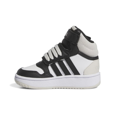 Adidas Kinder HOOPS MID 3.0 AC I "Weiß -Kern schwarz"