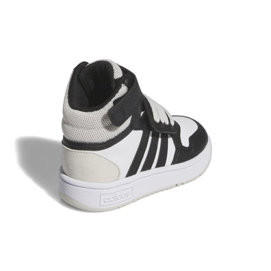 Adidas Kinder HOOPS MID 3.0 AC I "Weiß -Kern schwarz"