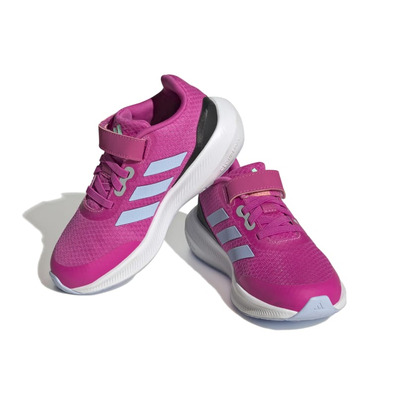 Adidas Kids Run Falcon 3.0 Elastische Spitze "Lucid Fuchsia"