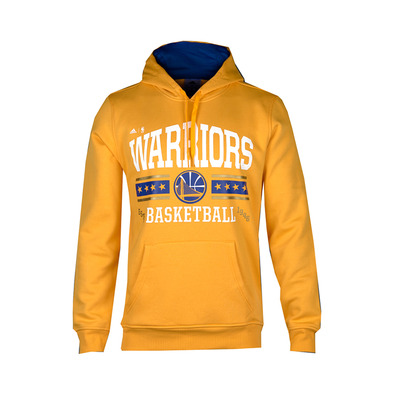 Adidas NBA Washed Pullover Hoody Golden State Warrios (Amarillo/Blanco/Azul)