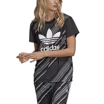 Adidas Originals Boyfriend Trefoil Tee "Bandana Print"