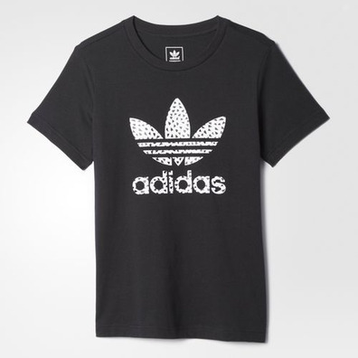 Adidas Originals Camiseta Trefoil Fill J (schwarz/weiß)