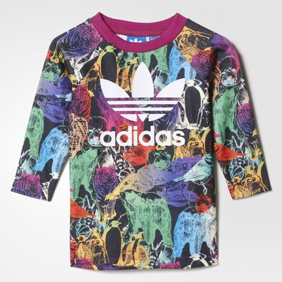 Adidas Originals Conjunto Bebé Animal (mehrfarbig/stark rosa/weiß)