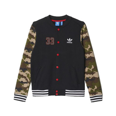 Adidas Originals FR Fleece Track Jacket J (schwarz/multicolor/scarlet)