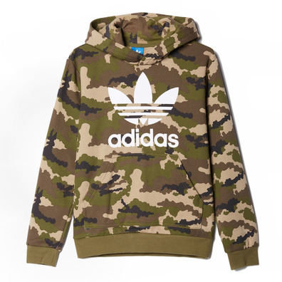 Original Adidas Junior Sudadera FR Trefoil Logo (camuflaje)