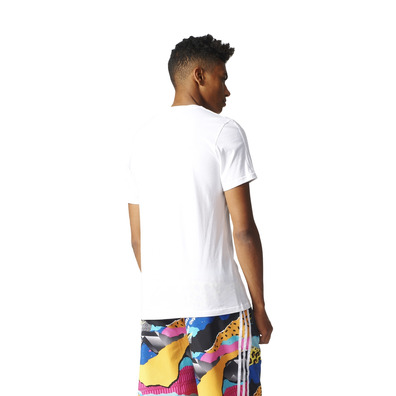 Adidas Originals L.A Box Graphic Trefoil Tee (weiß/multicolor)