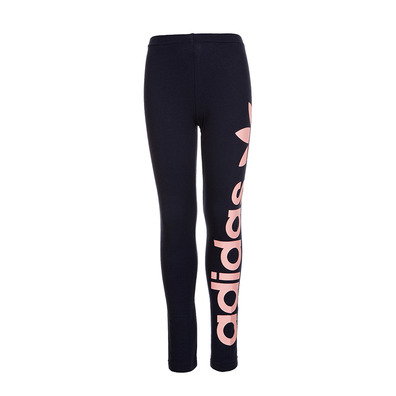 Adidas Originals Leggings Trefoil Linear Logo J (Legend Ink/Haze Coral)