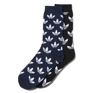 Adidas Originals Thin Crew Graphic Sock 2p (schwarz/collegiate navy)