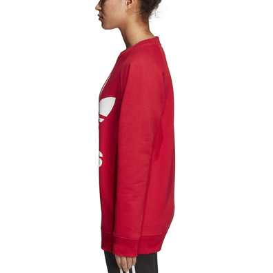 Adidas Originals Trefoil Oversized Crew W (Real Red)