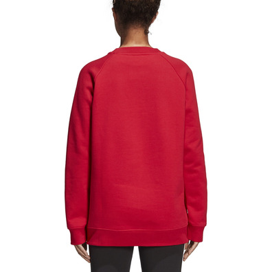 Adidas Originals Trefoil Oversized Crew W (Real Red)