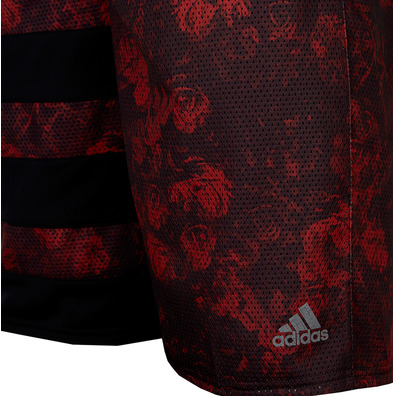 Adidas Short Dame Floral (rojo/negro)