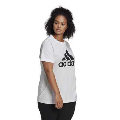 Adidas Sportswear Must hat Abzeichen von Sport Tee Plus Größe "Weiß"