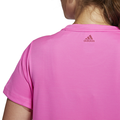 Adidas Training Bos Logo Tee Plus Größe "Screaming Pink"