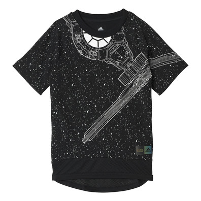 Adidas Training Star Wars Spacecraft Tee Jugend (schwarz/weiß)