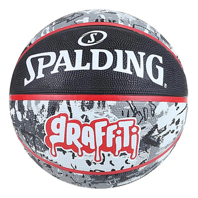 Basket Spalding Black Red Graffiti Sz7 Gummi (Tabelle 7)