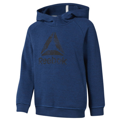 Reebok Kids Training Essentials Marbel Over The Head Hoody (BUNKER BLUE)