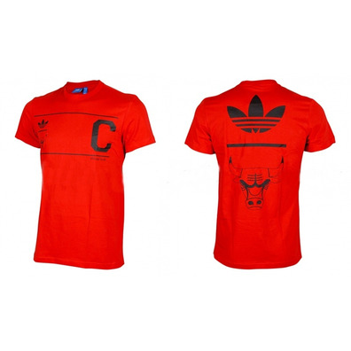 Adidas Camiseta Chicago Bulls (rot/schwarz)