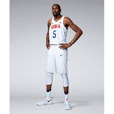 Camiseta Réplica USA Kevin Durant "Río 2016 White" (101/weiß)