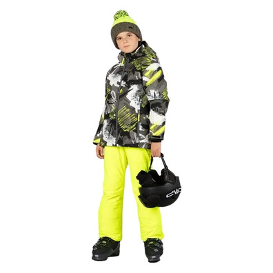 Campagnolo Boy\'s Freeride Skijacke "Olive-Yellow Flujo"