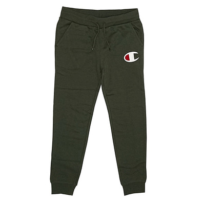 Champion Athletic Kids Logo Rib Manschettenhose (Forest Green)