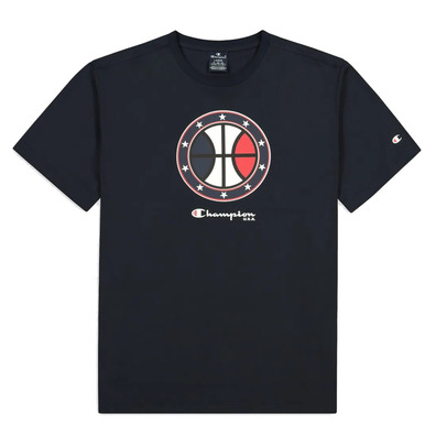 Champion Basketball Legacy Round Up Graphic Crewneck T-Shirt "Navy"