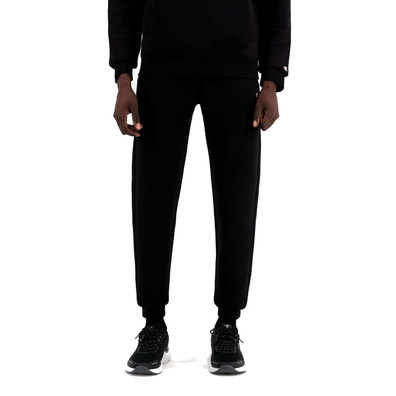 Champion C Logo Druck Ribbed Trims Baumwolle Terry Jogger "Schwarz"