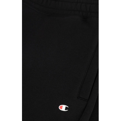 Champion C Logo Druck Ribbed Trims Baumwolle Terry Jogger "Schwarz"