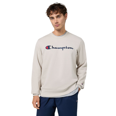 Champion bestickt Big Logo Crewneck Sweatshirt "Beige"