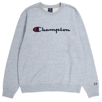 Champion bestickt Big Logo Crewneck Sweatshirt "Light Grey"