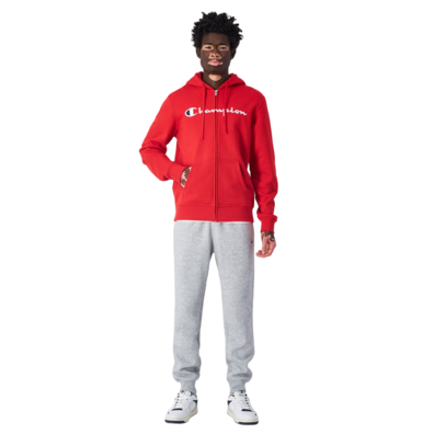 Champion bestickt Big Logo Fleece Full-Zip Hoodie "Red"