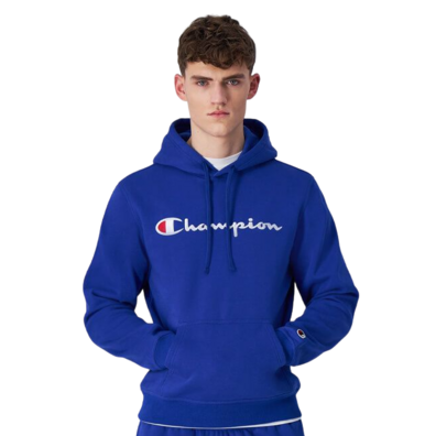 Champion bestickt Big Logo Fleece Hoodie "Blau"