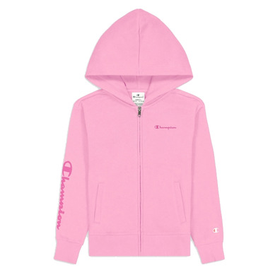 Champion Girls Legacy Kapuze Full Zip Sweatshirt "Pink"