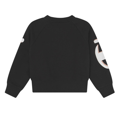 Champion Girls Legacy Logo Crewneck Sweatshirt "Black"