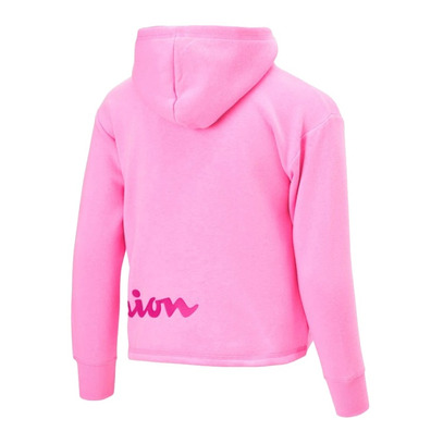 Champion Girls Legacy Script Logo Wraparound Print Boxi Hoodie "Pink"