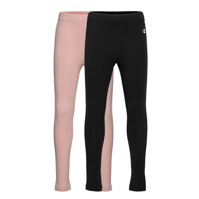 Champion Girls Leggings Legacy Double Pack "Black-Pink"