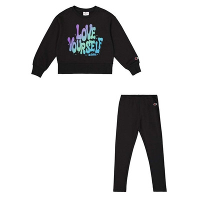 Champion Mädchen Leggings Pullover "Schwarz"