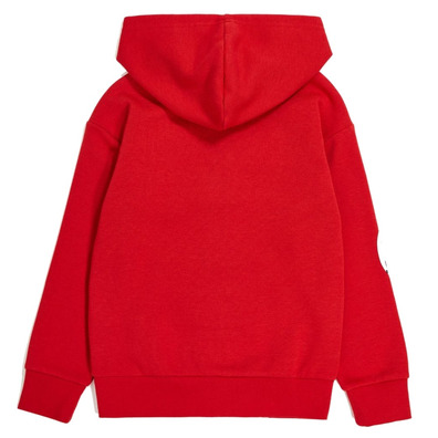 Champion Kids Basketball Logo Full-Zip Fleece Hoodie "Red"