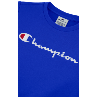 Champion Kids Big Logo Fleece Sweatshirt "Blau"