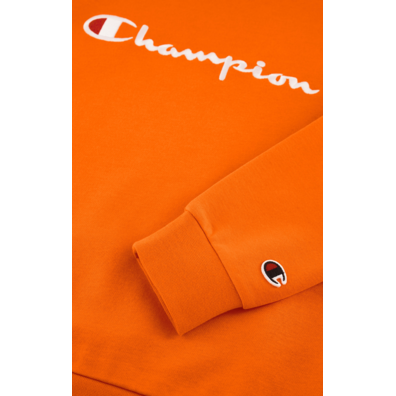 Champion Kids Big Logo Fleece Sweatshirt "Orange"