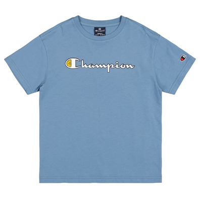 Champion Kids Crewneck T-Shirt "Teal Blue"