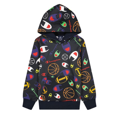 Champion Kids Legacy Basketball Print Fleece Kapuzenpullover