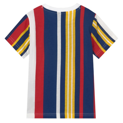 Champion Kids Vermächtnis Candy Stripe Script Big Logo Tee