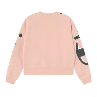 Champion Girls Legacy Logo Crewneck Sweatshirt "Rose Tane"