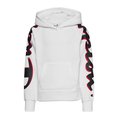 Champion Girls Legacy Logo Kapuzenpullover "White"